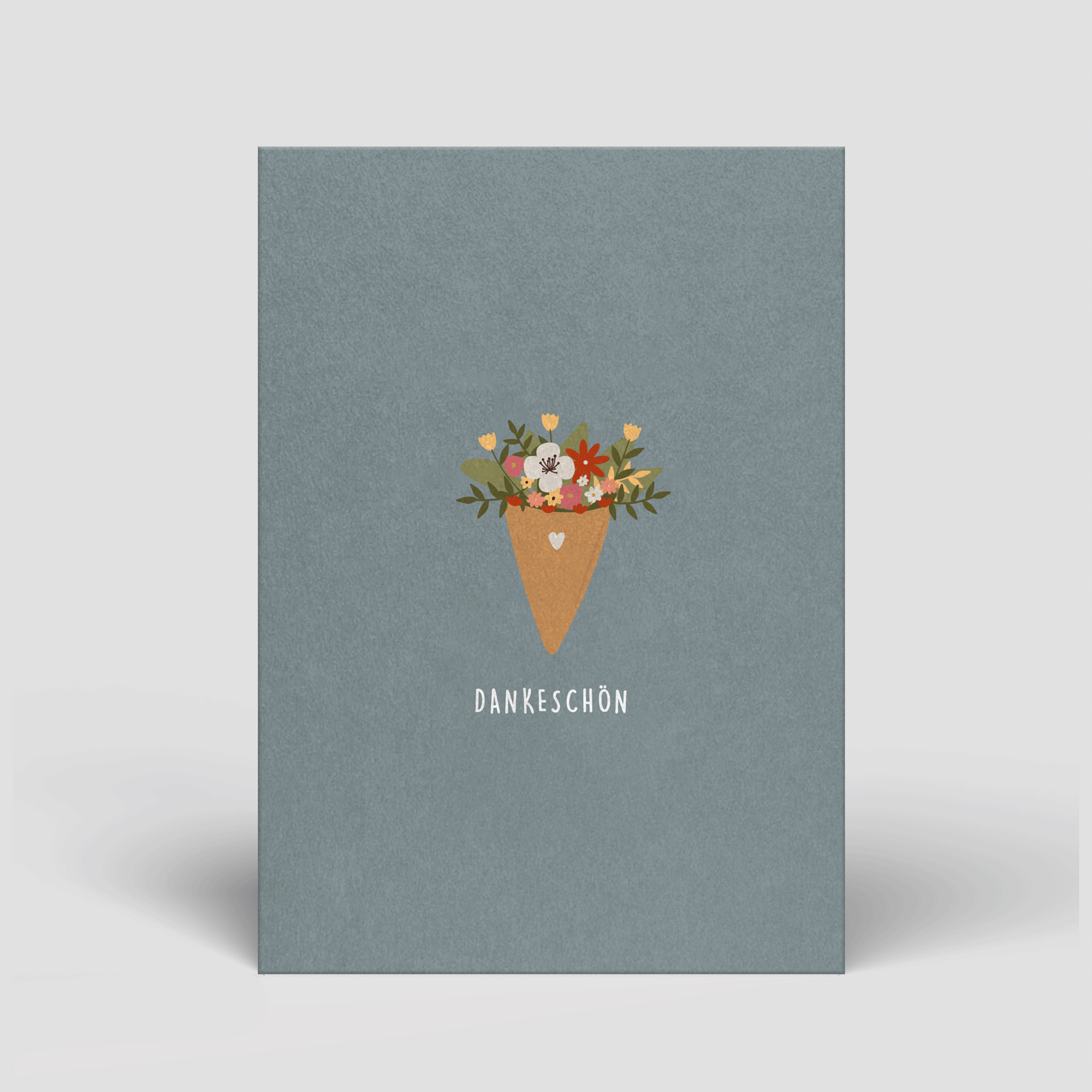 Postkarte - Blumenstrauß "Dankeschön" - lyllevenn