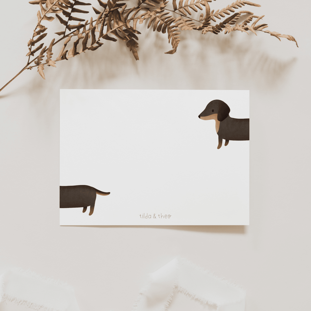 Postkarte - Dackel - lyllevenn