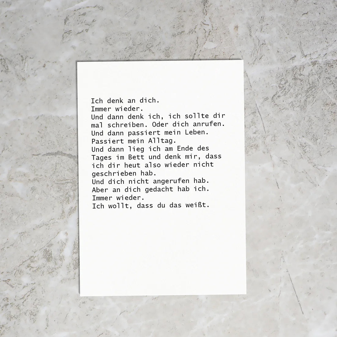 Postkarte - Ich denk an dich - lyllevenn