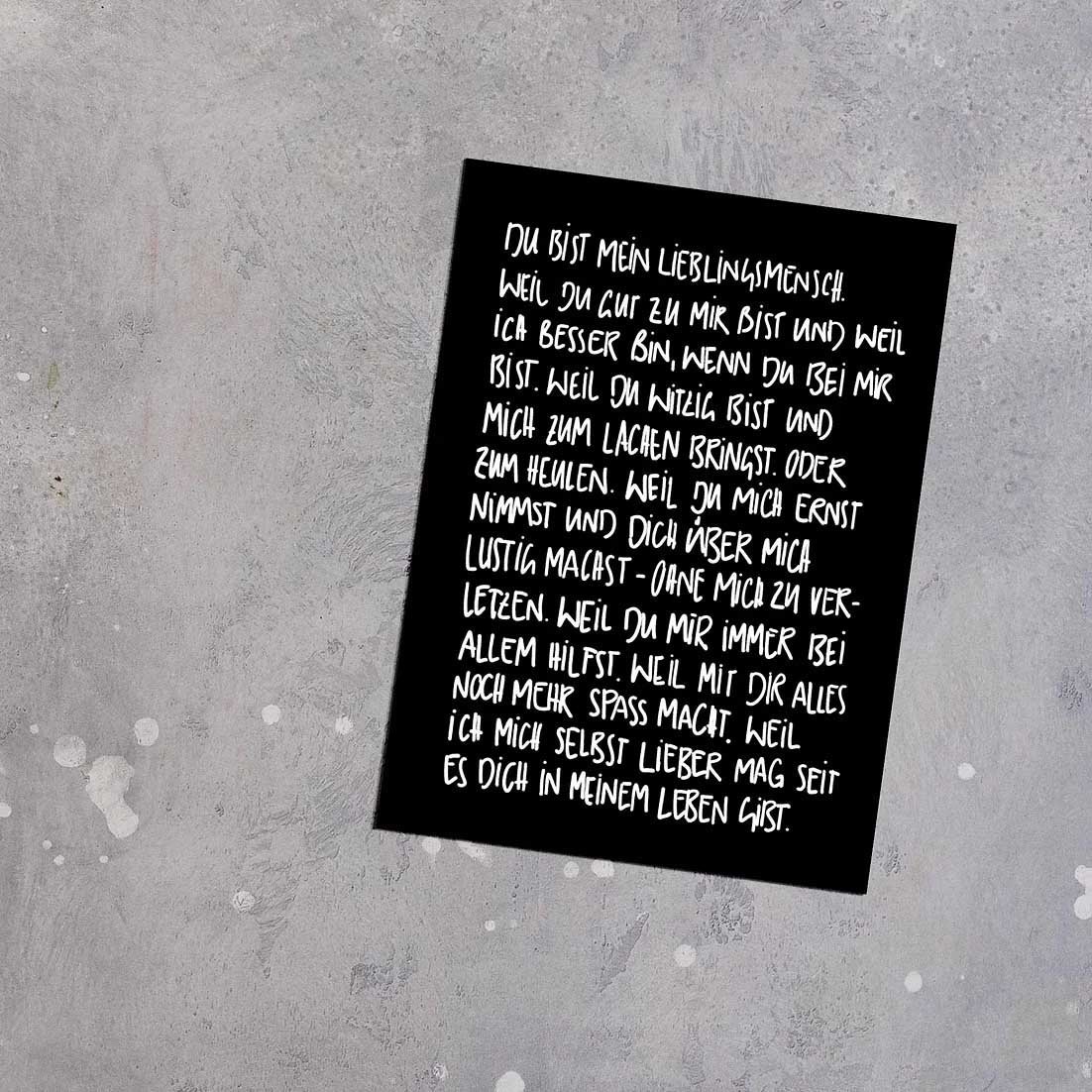 Postkarte - Lieblingsmensch - lyllevenn