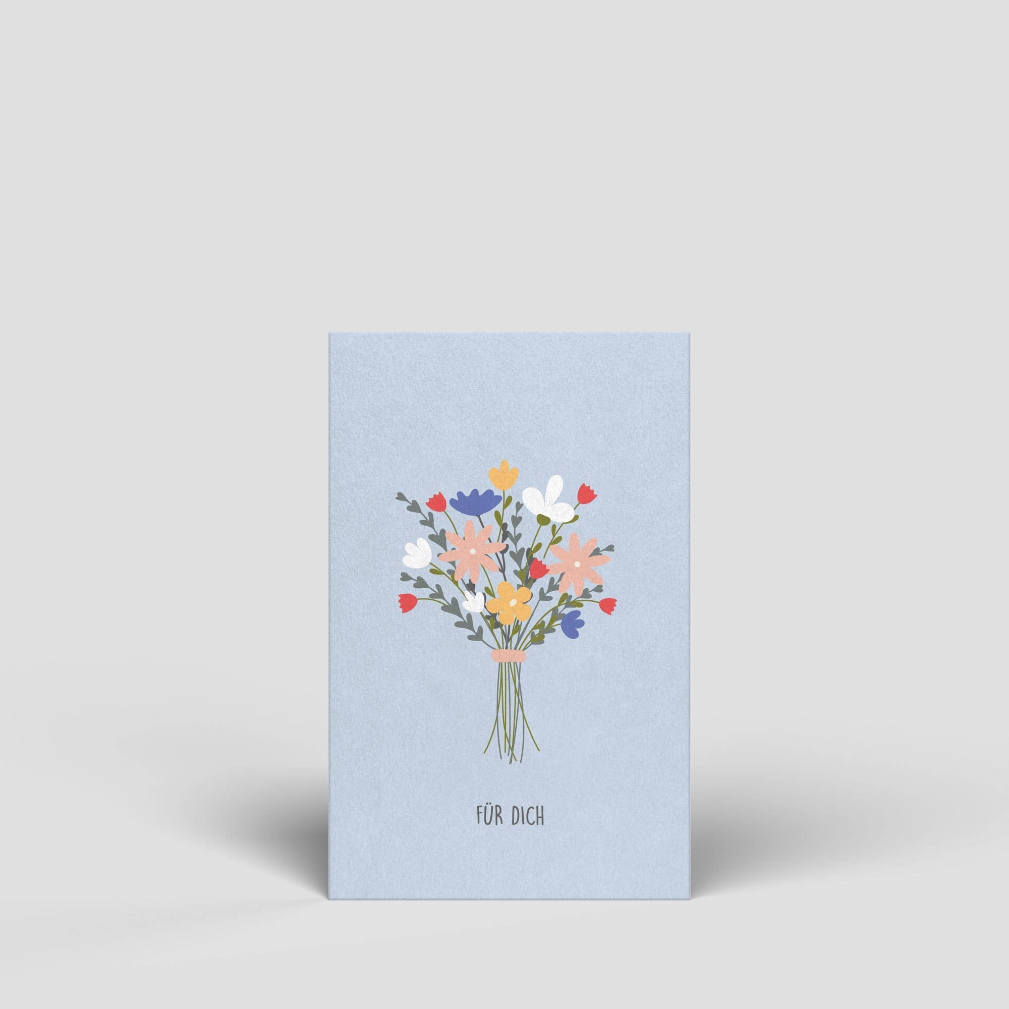 Postkarte mini - Blumenstrauß "Für dich" - lyllevenn