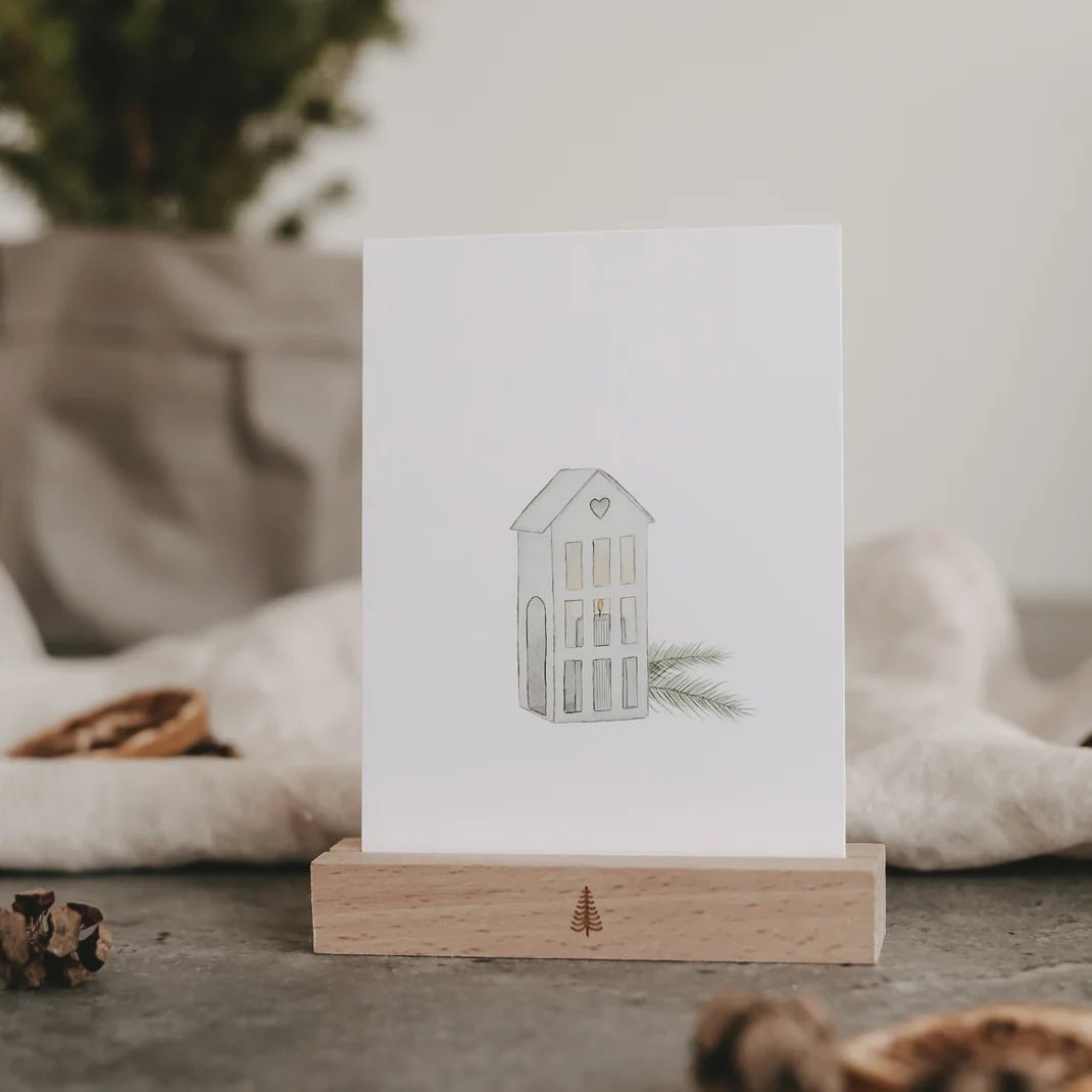Postkarte - Teelichthäuschen - lyllevenn