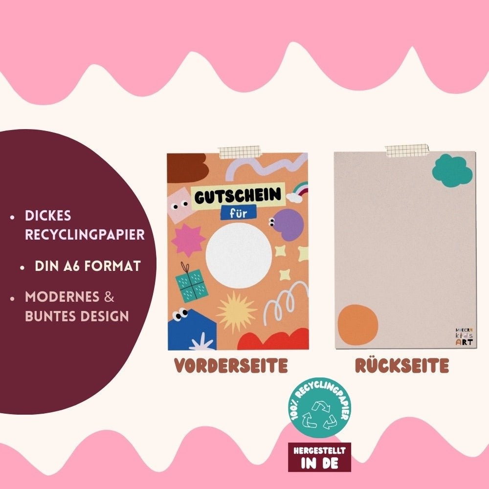 Postkarte zum Rubbeln - Gutschein zum Selbstgestalten - lyllevenn
