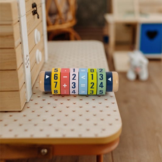 Rechenrolle aus Holz - Spielerisch Rechnen lernen für Kinder - lyllevenn