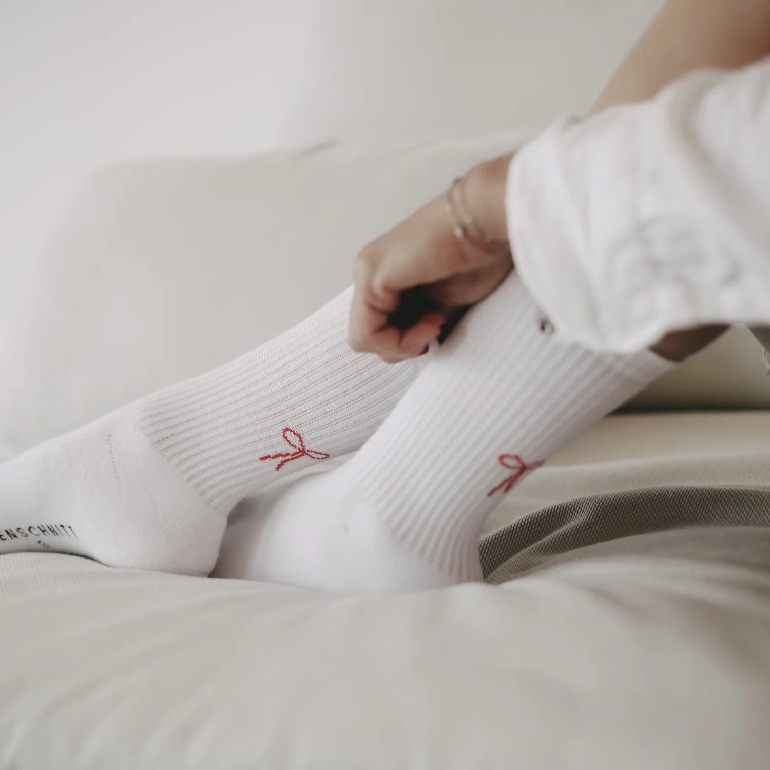 Socken mit Schleife - lyllevenn