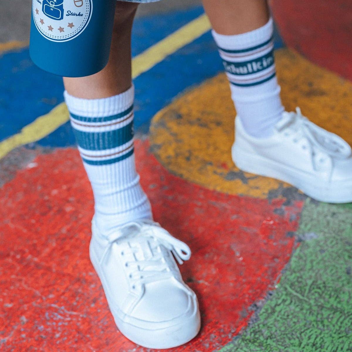 Socken - Schulkind 27 - 30 - Petrol - lyllevenn
