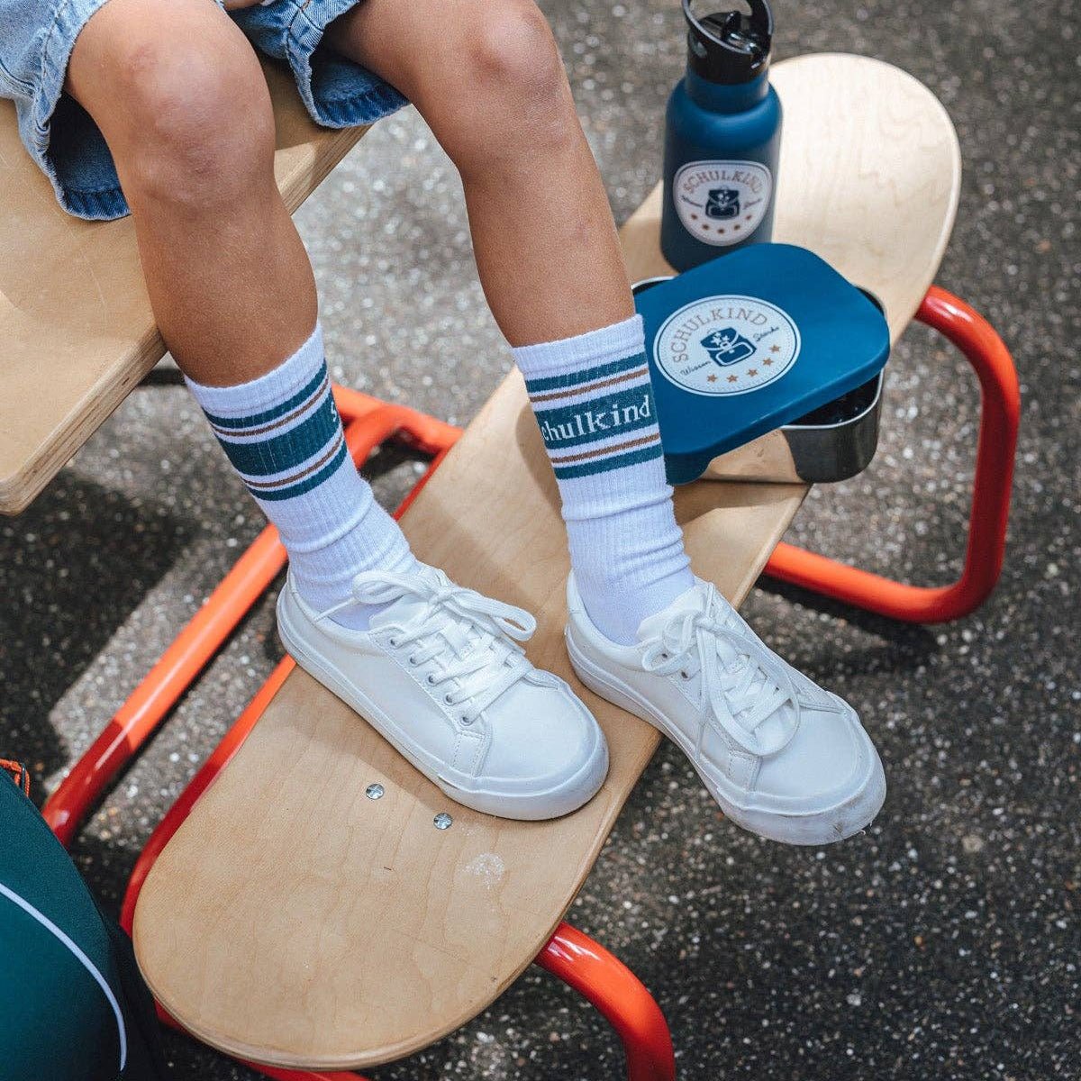 Socken - Schulkind 27 - 30 - Petrol - lyllevenn