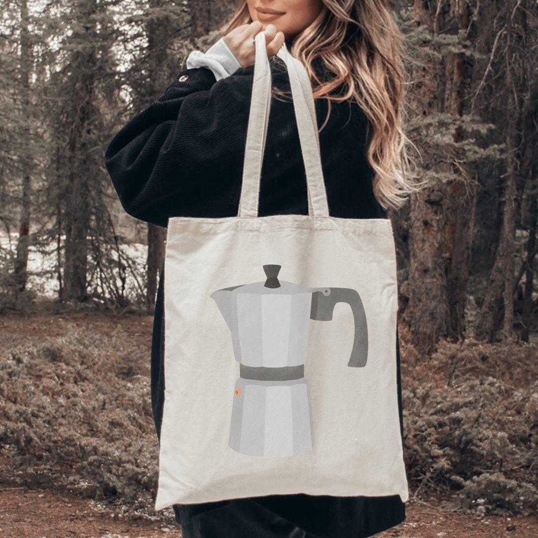 Stoffbeutel Kaffee „French Press" - lyllevenn