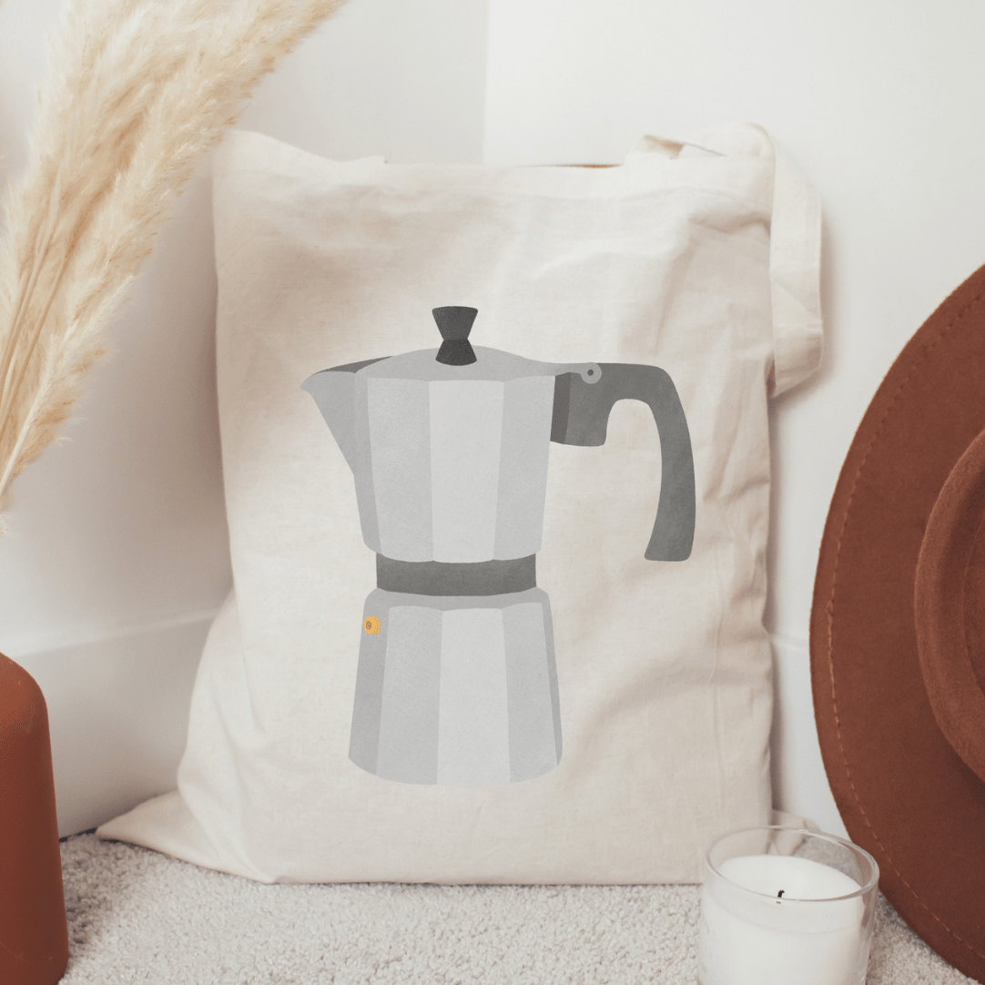 Stoffbeutel Kaffee „French Press" - lyllevenn