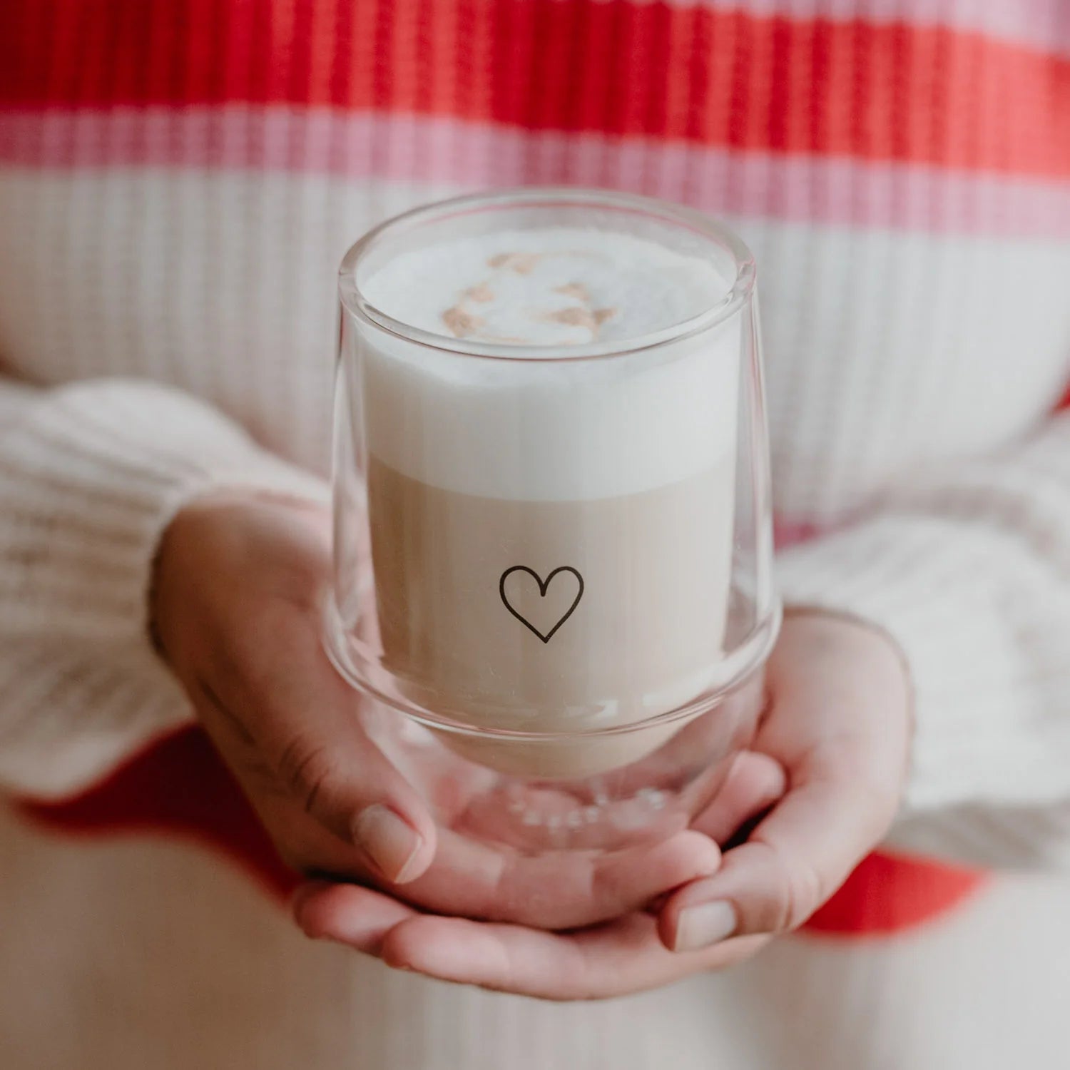 Thermoglas - doppelwandiges Glas Herz - lyllevenn