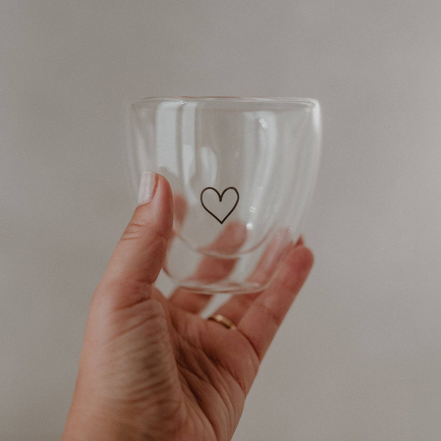 Thermoglas – doppelwandiges Herzglas 'Herz' - lyllevenn