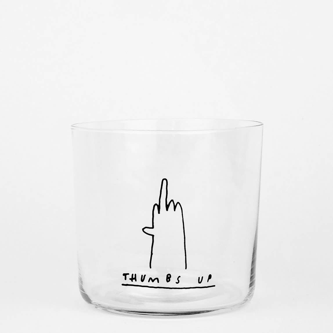 Trinkglas – Thumbs up - Designer Statement Glass - lyllevenn