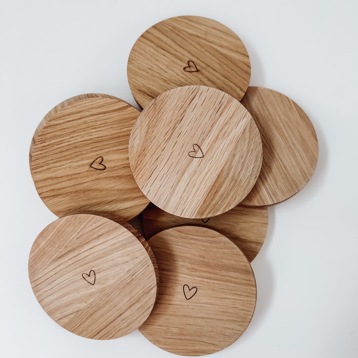 Untersetzer aus Holz - Herz - lyllevenn
