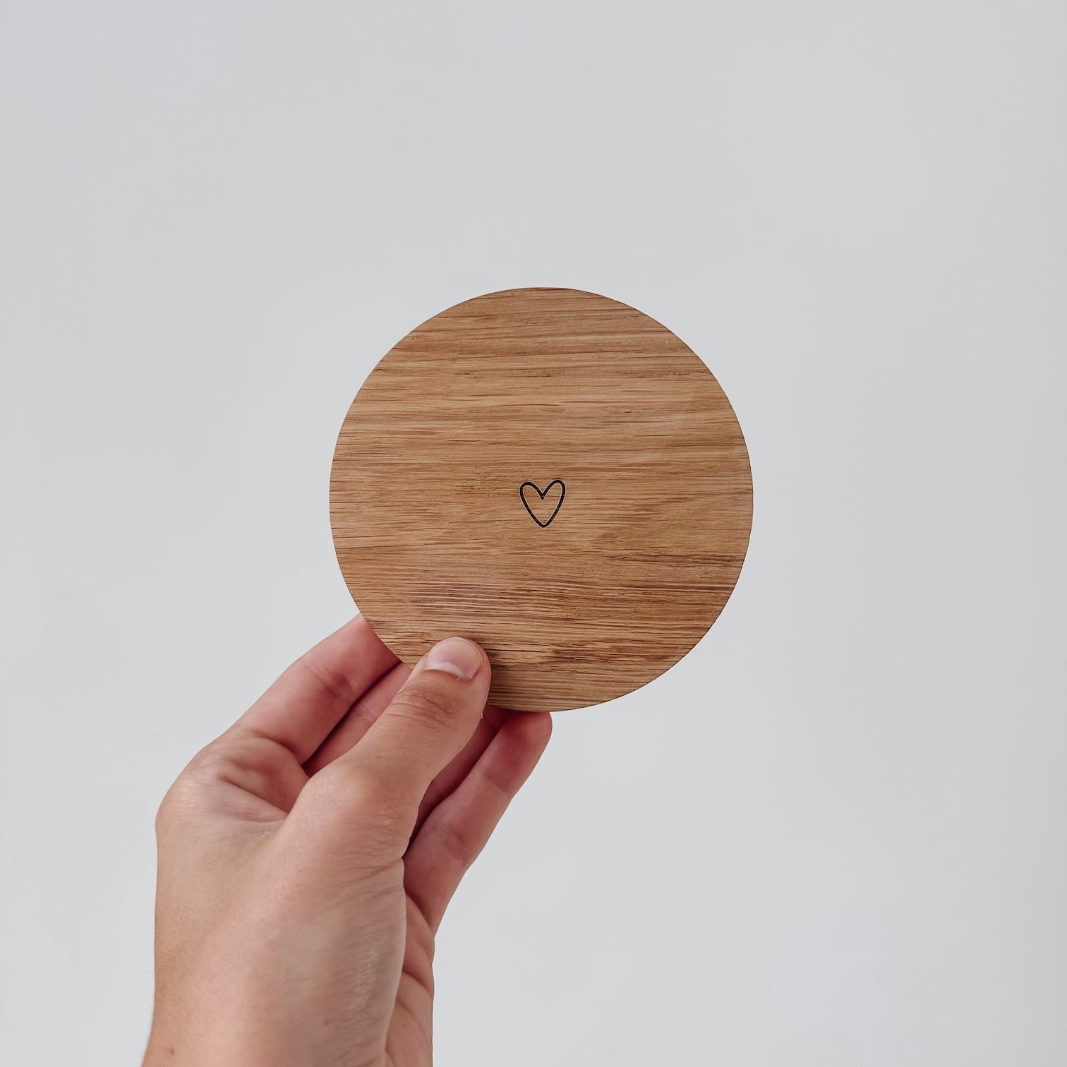 Untersetzer aus Holz - Herz - lyllevenn