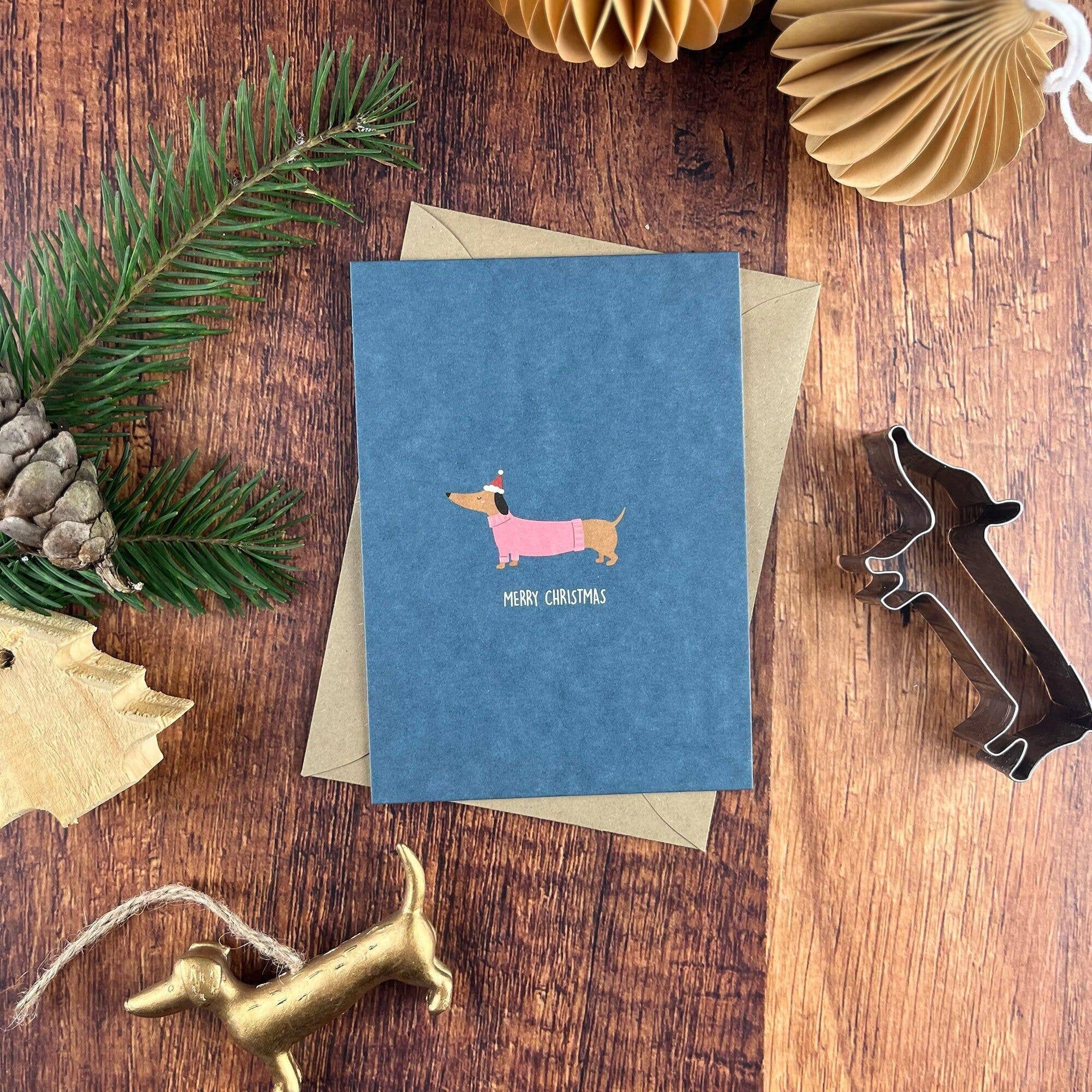 Weihnachtskarte - Dackel - lyllevenn