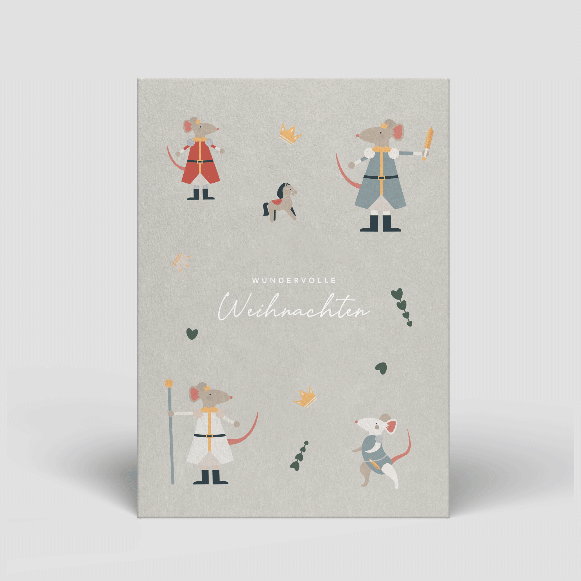 Weihnachtskarte - Mäuse - lyllevenn
