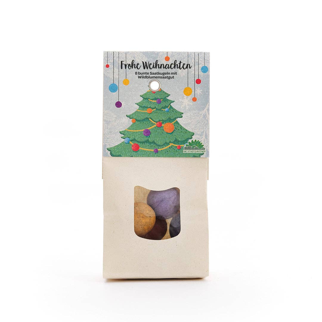 Weihnachtskugeln - Bunte Saatkugeln - lyllevenn