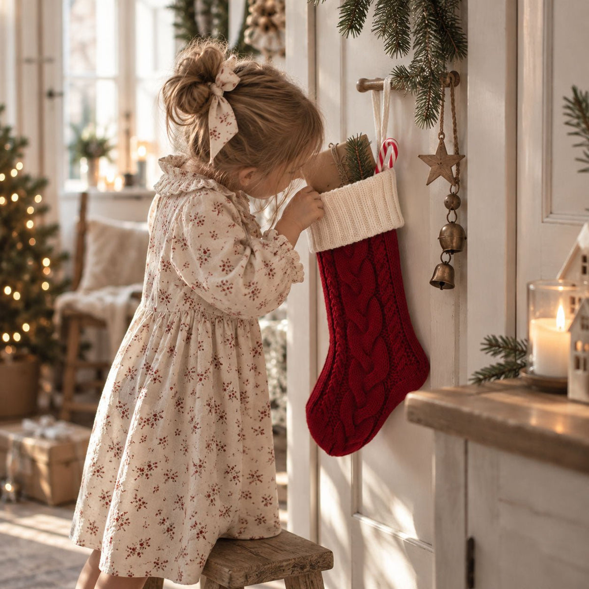 Weihnachtsstrumpf zum Befüllen – gestrickt - lyllevenn