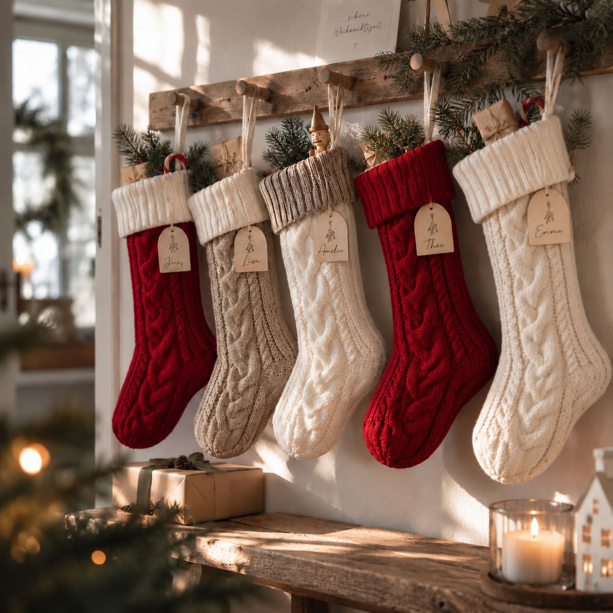 Weihnachtsstrumpf zum Befüllen – gestrickt - lyllevenn