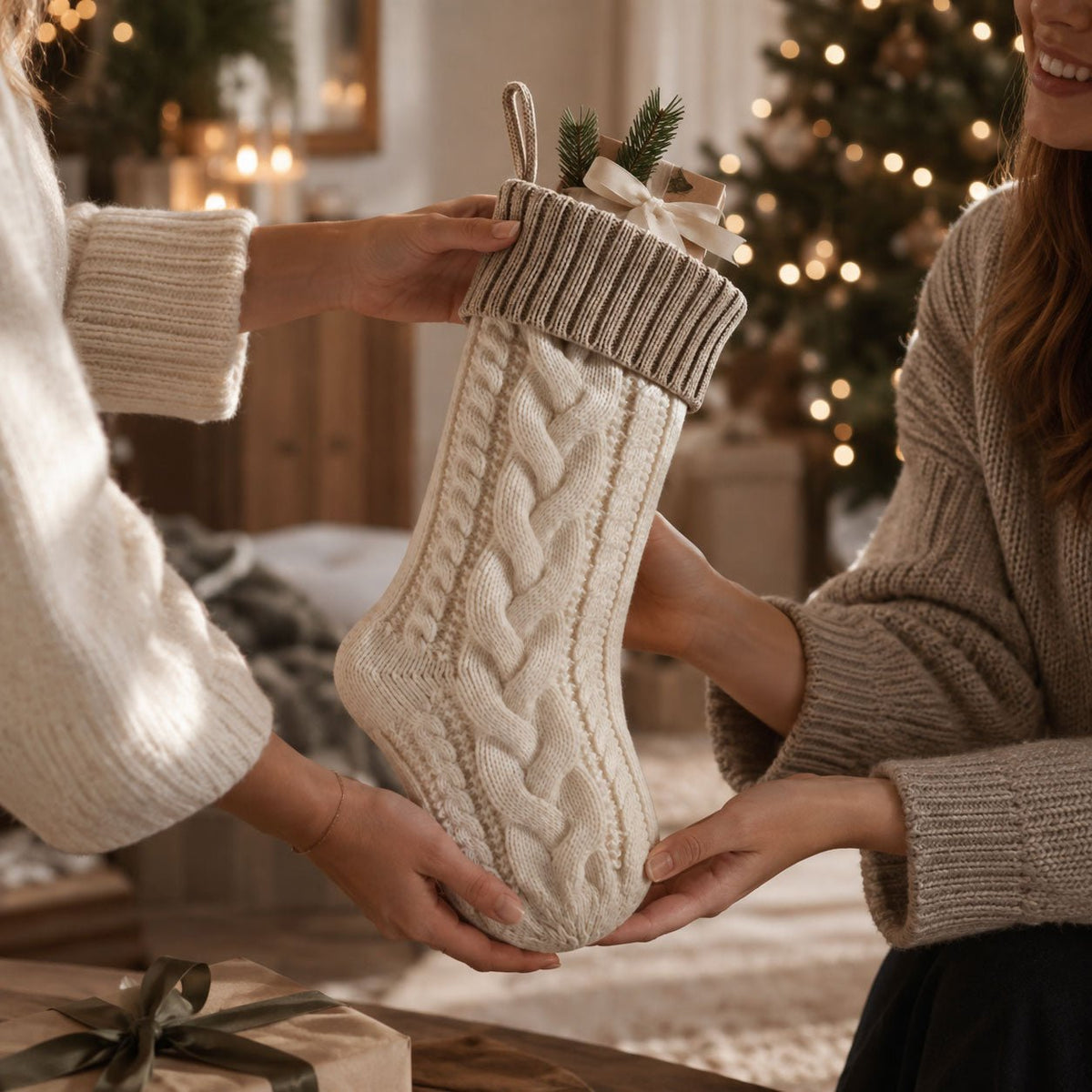 Weihnachtsstrumpf zum Befüllen – gestrickt - lyllevenn