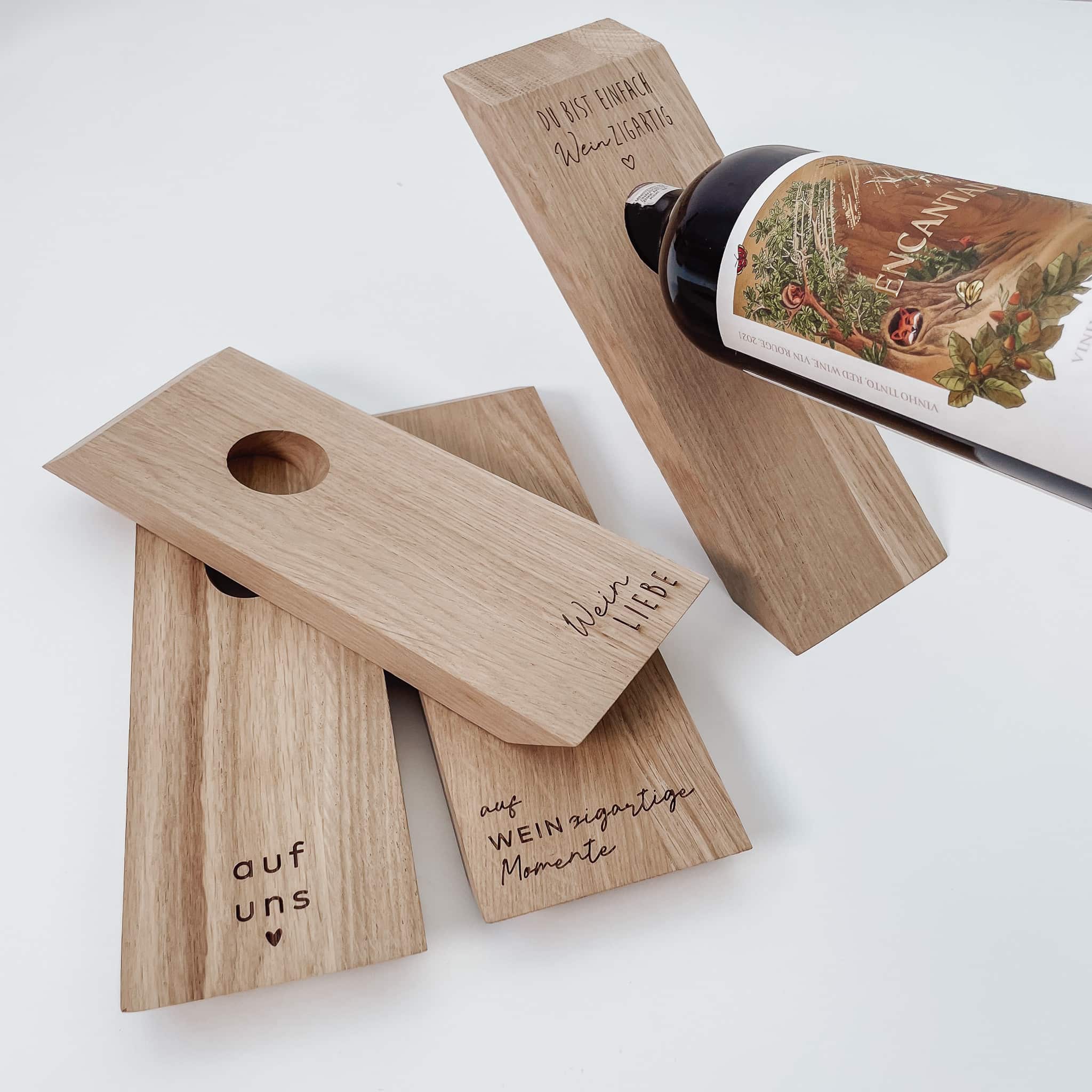 Weinflaschenhalter personalisiert – für Kenner & Genießer - lyllevenn