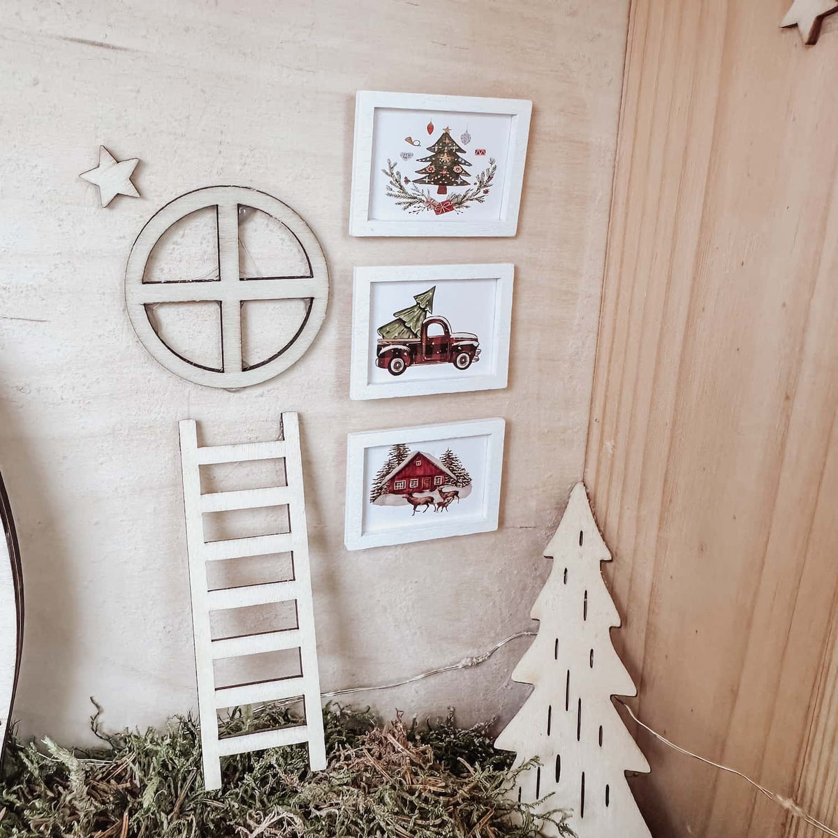 Wichtel Bilderrahmen im 3er-Set – mit Weihnachtsmotiven - lyllevenn