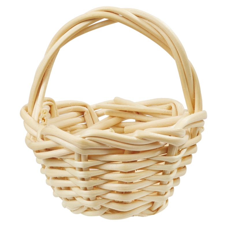 Wichtel Korb hell – kleine Natur Deko für die Wichtelwelt - lyllevenn