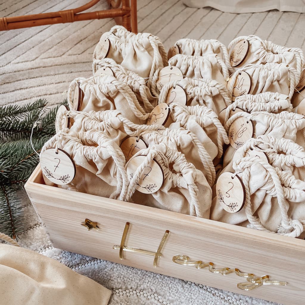 Zahlen für den Adventskalender – Mistelzweig - lyllevenn