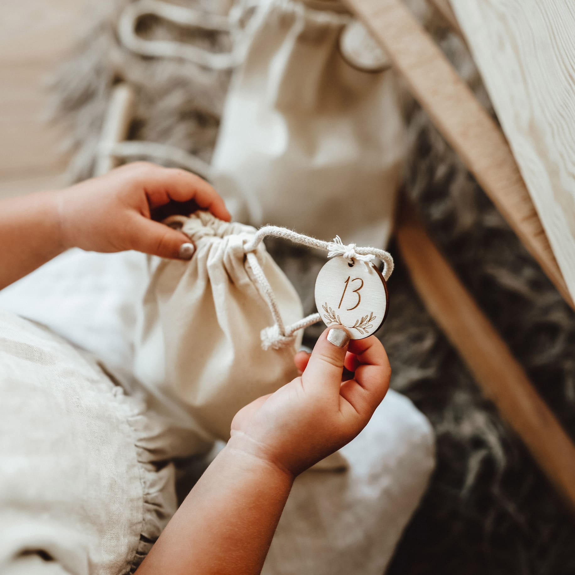 Zahlen für den Adventskalender – Mistelzweig - lyllevenn