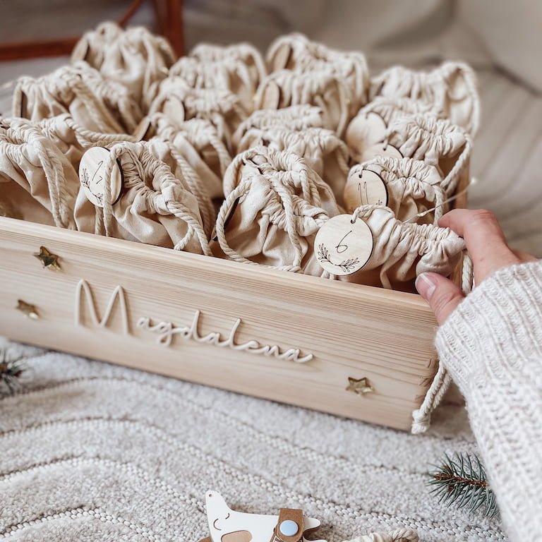 Zahlen für den Adventskalender – Mistelzweig - lyllevenn