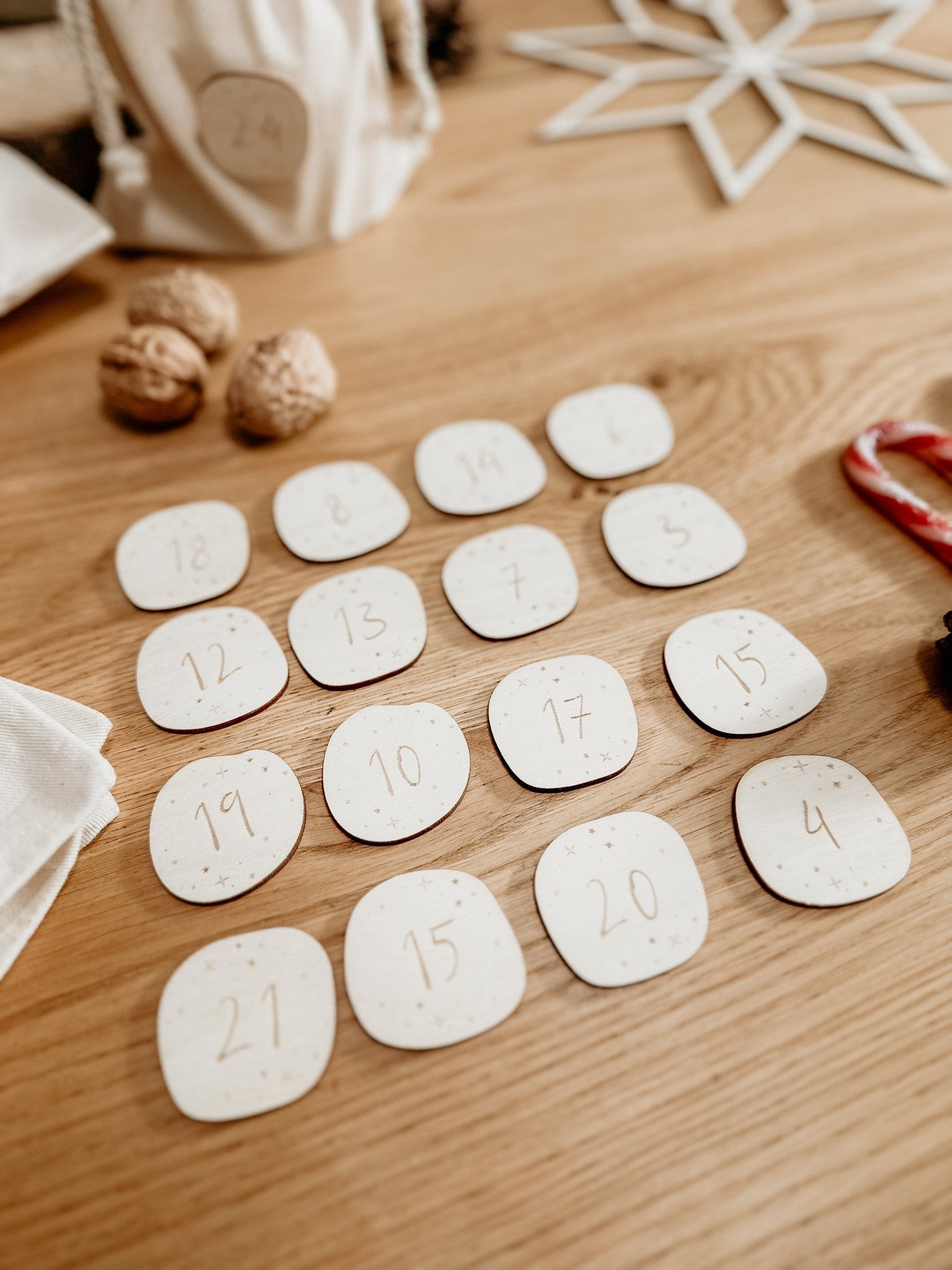 Zahlen für den Adventskalender – Sternenstaub - lyllevenn
