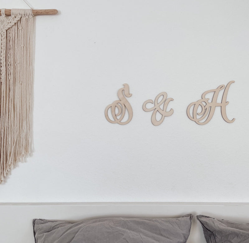 3D Buchstaben | XXL Schriftzug | Hochzeit | Holz - INITIALIEN - lyllevenn-store