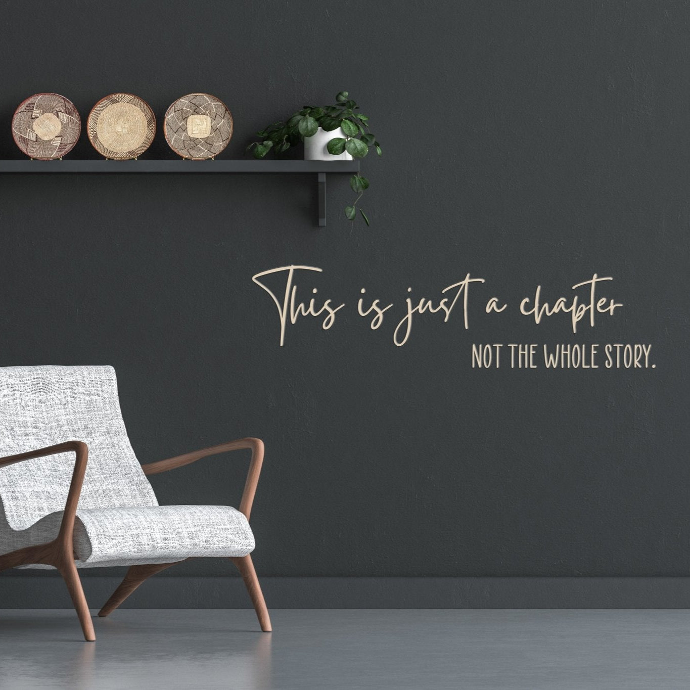 3D Holz Schriftzug - This is just a chapter - lyllevenn