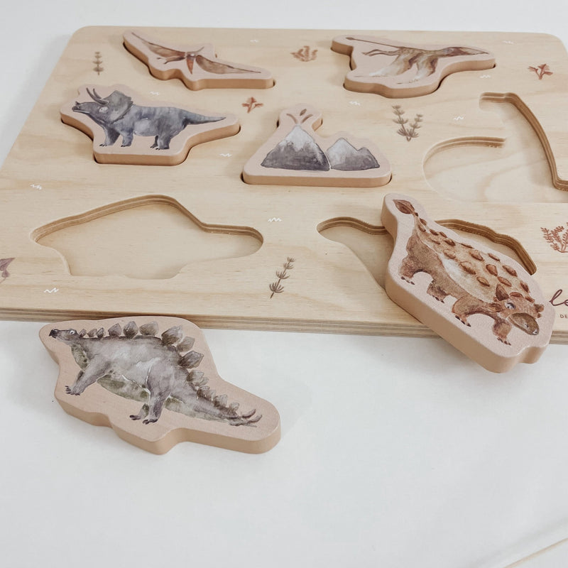 3D Puzzle | Steckpuzzle aus nachhaltigem Holz – DINO - lyllevenn-store