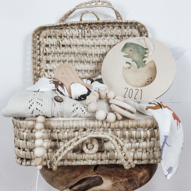 Namensschild | Kinderzimmer | Holzschild | personalisierbar - DINO MINI