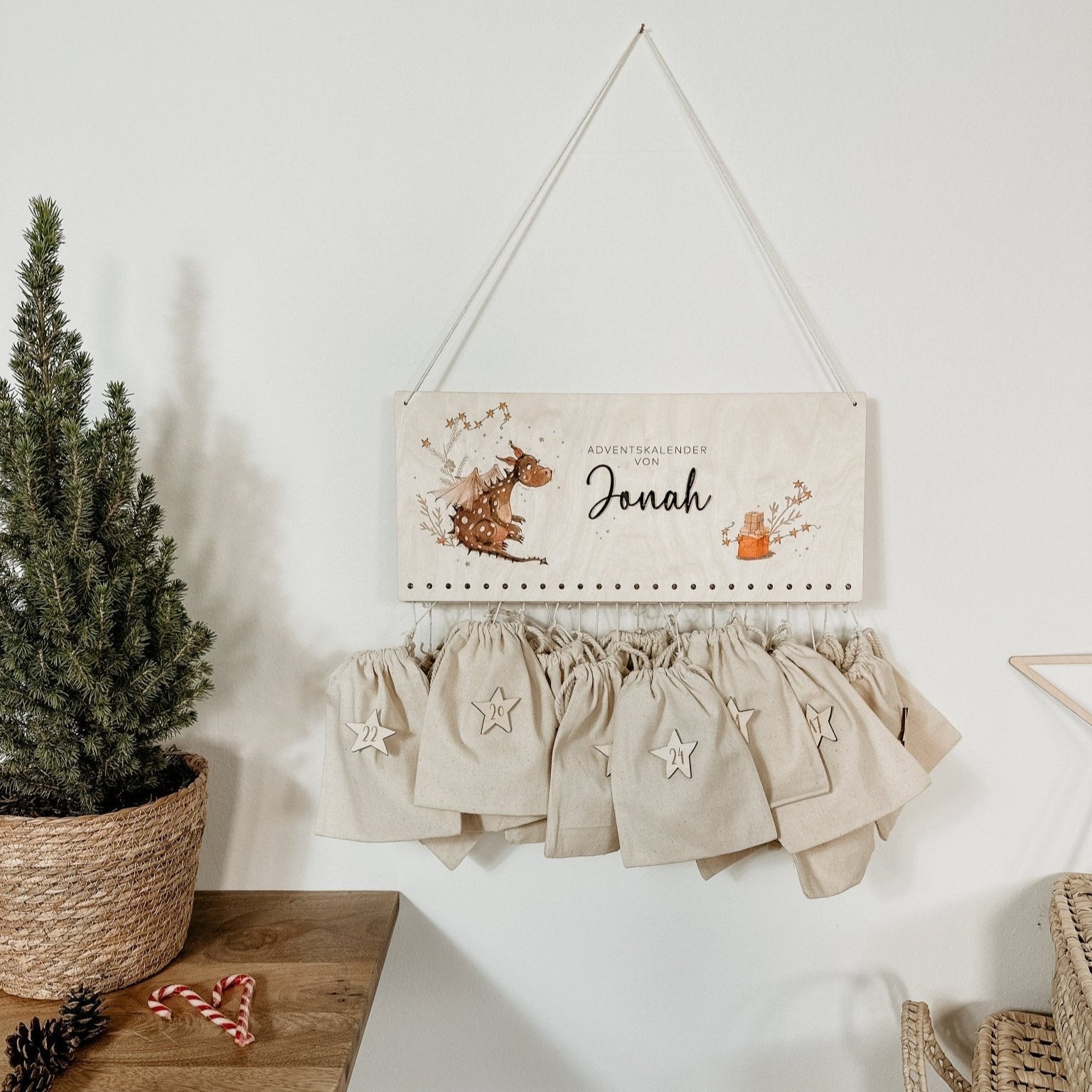 Adventskalender Personalisiert – Drache - lyllevenn