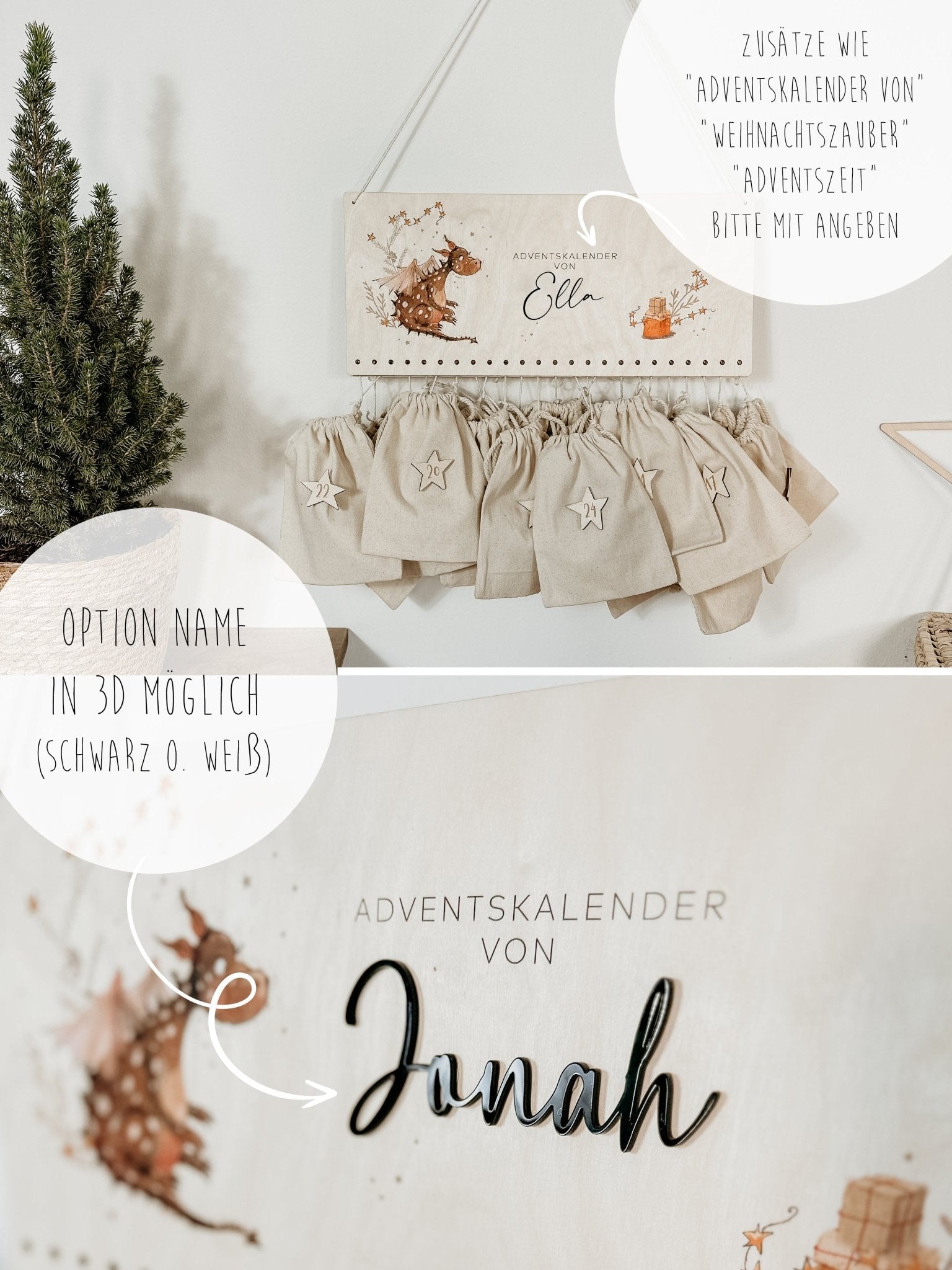Adventskalender Personalisiert – Drache - lyllevenn
