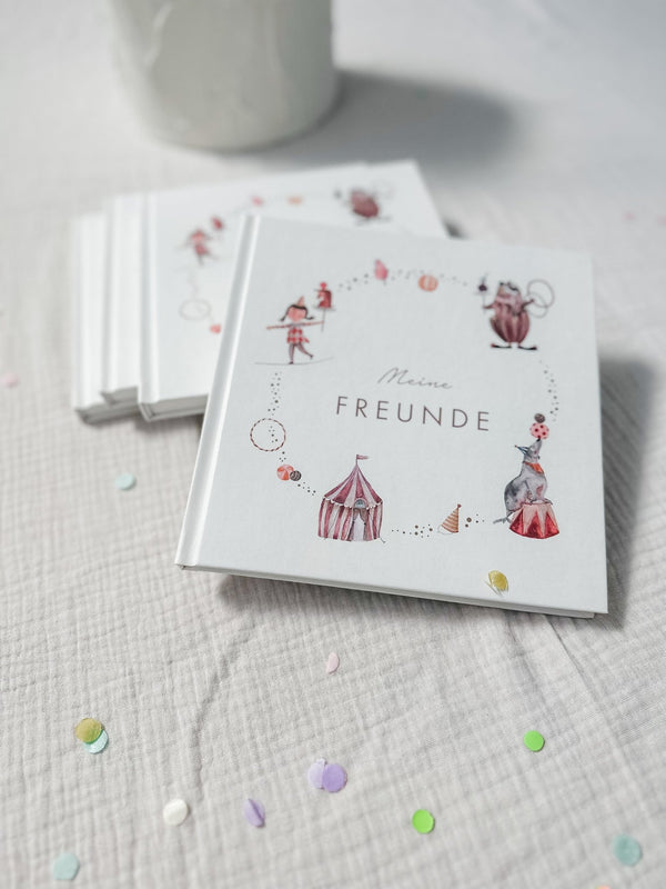 Freundebuch | Freundschaftsbuch - Circus Zirkustiere - lyllevenn-store