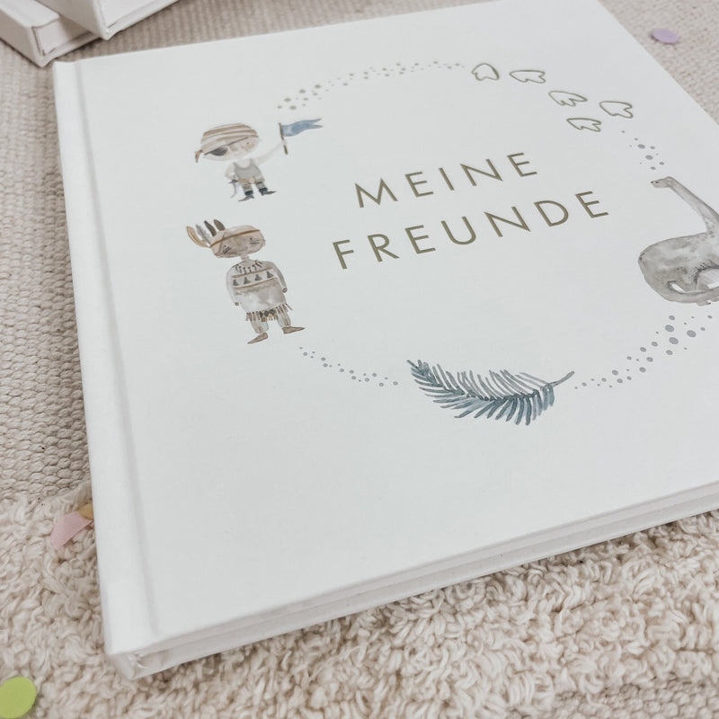 Freundebuch - Pirate, Dino & Little Feather I BLUE - lyllevenn-store