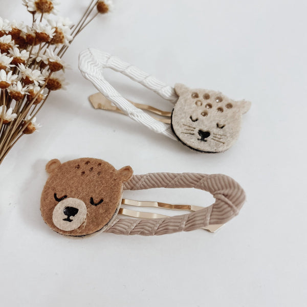 Haarspangen | Bear Leopard | Haaraccessoires | Animals - lyllevenn-store