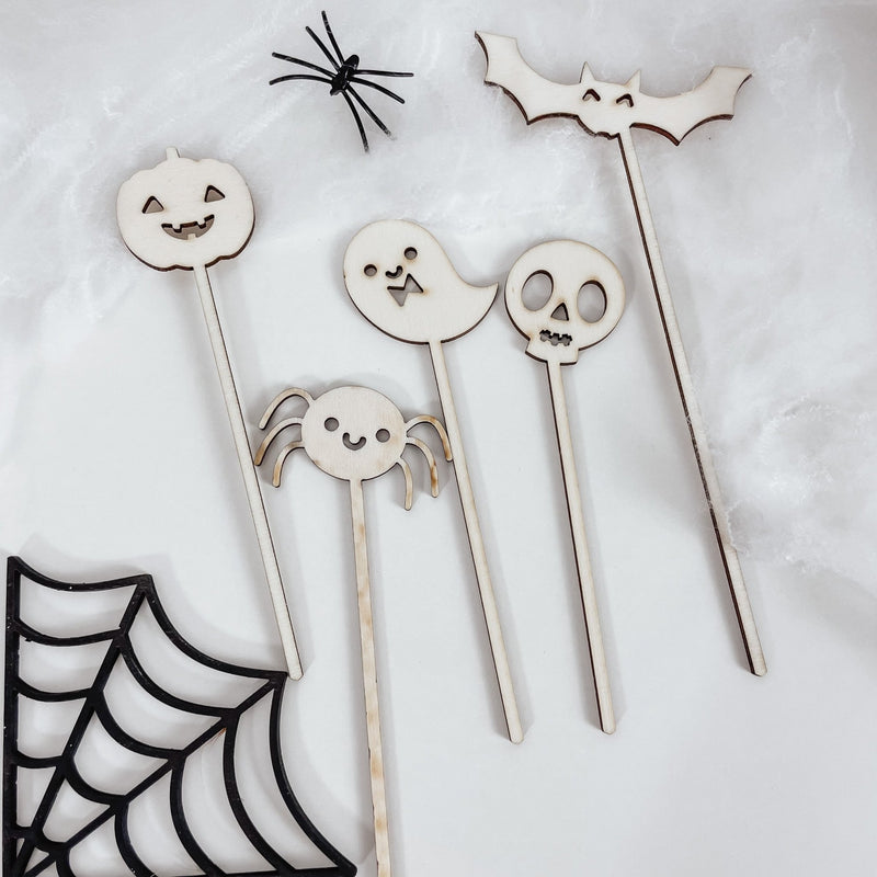 Halloween Dekoration | Holzstecker - MOTIVE - lyllevenn-store