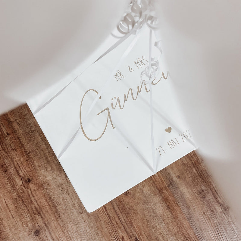Holzkiste | Hochzeit | Erinnerungen | Natur | graviert - TEXT - lyllevenn-store