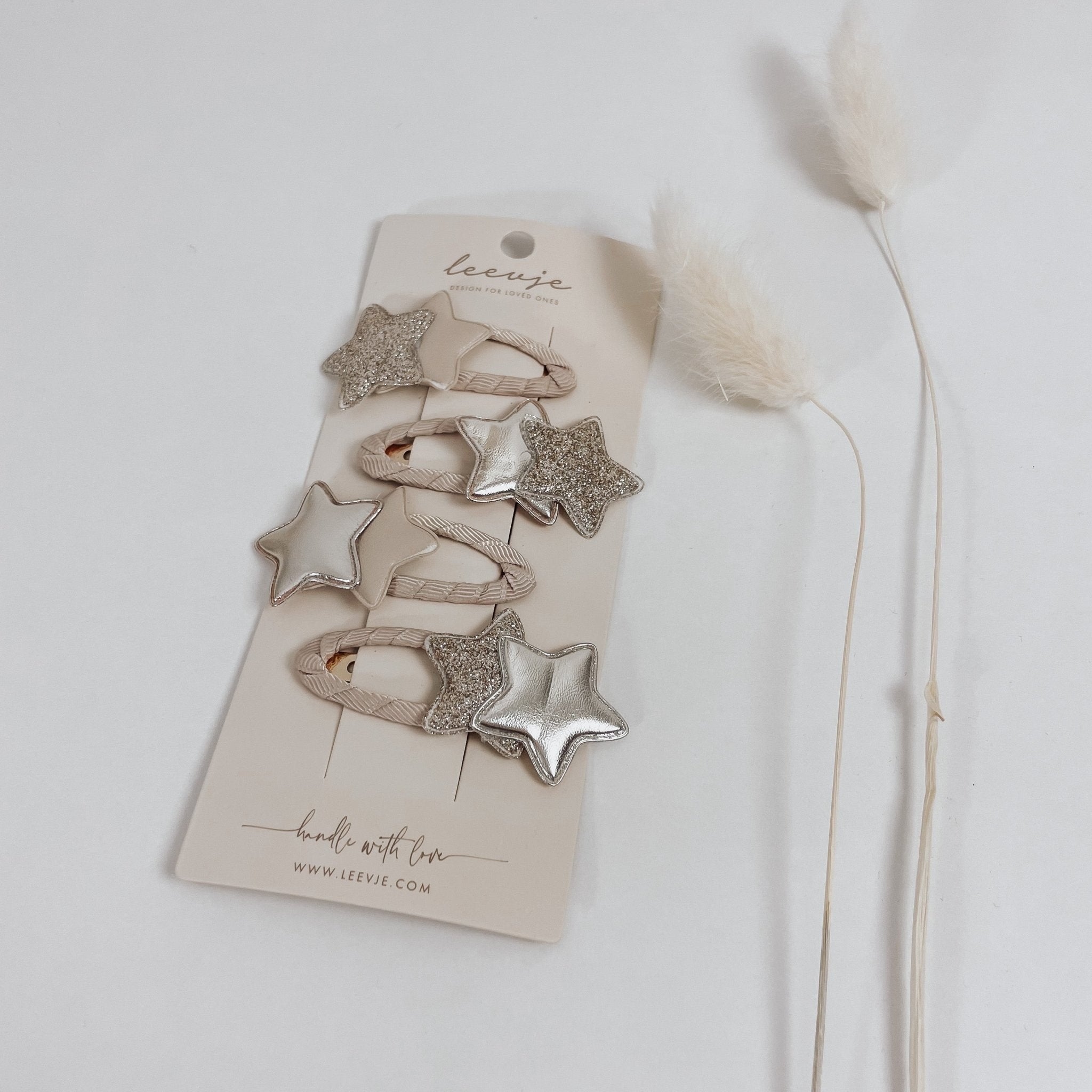 Kinder Haarspangen | festlich | Glitzersterne Duo-Star - lyllevenn-store