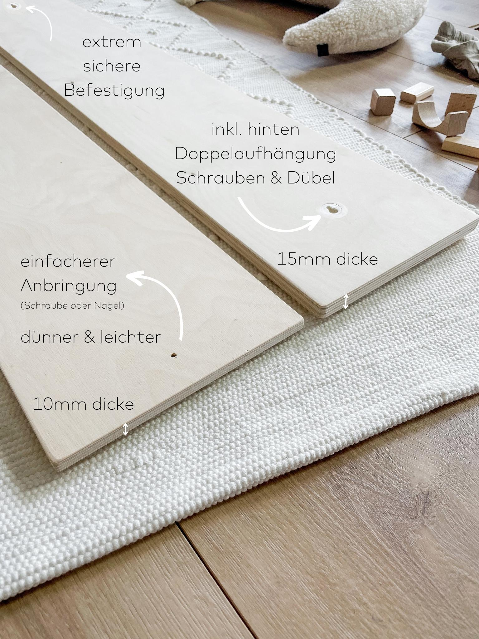 Kinder Messlatte | Holz | personalisierbar | zwei Varianten - BLUMENMEER - lyllevenn-store