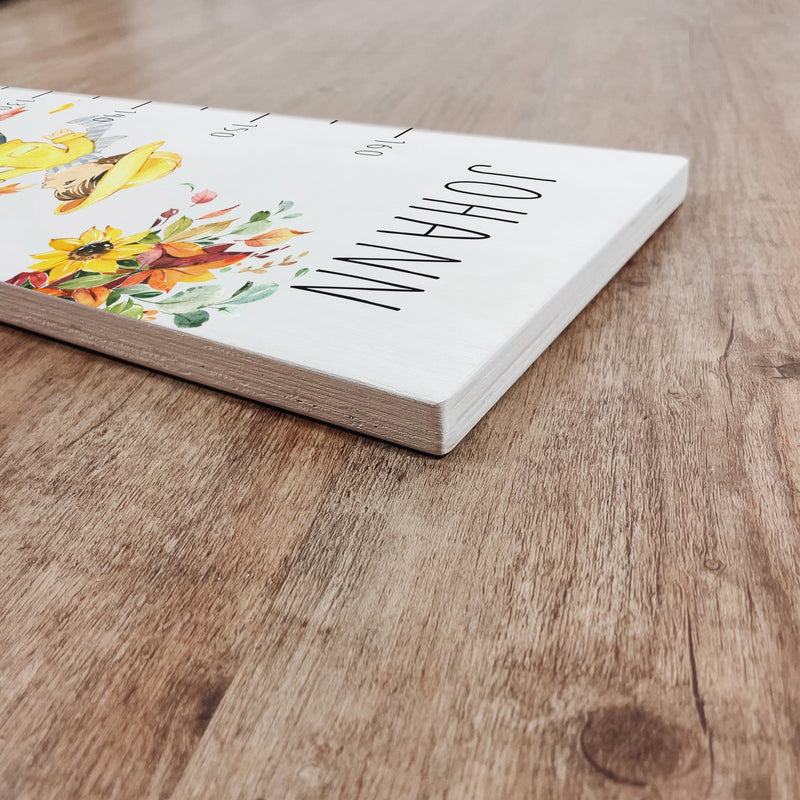 Kinder Messlatte | Holz | personalisierbar | zwei Varianten - KLEINER HERBST - lyllevenn-store