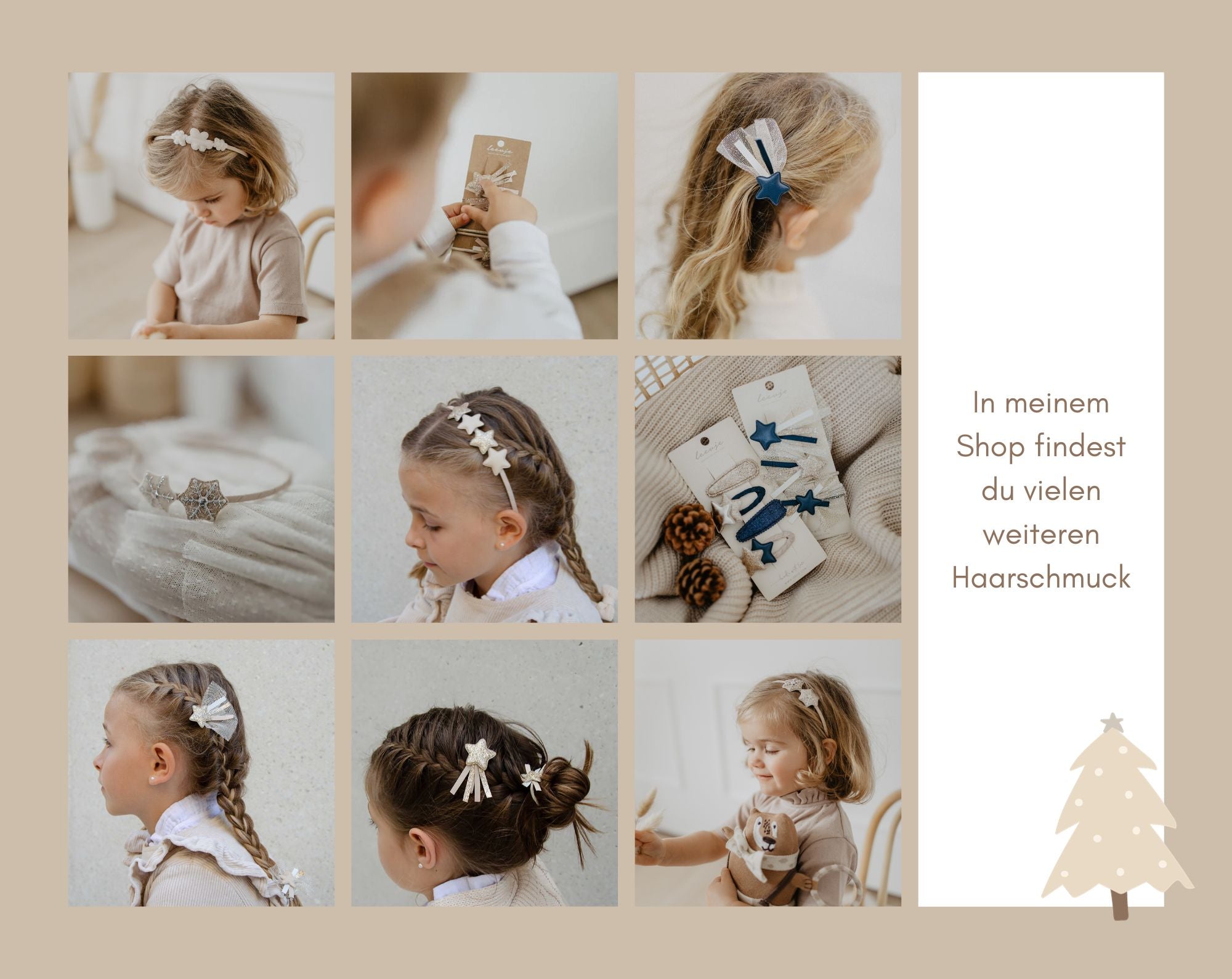 Kinderhaarspangen | Lebkuchenmann | Haaraccessoires | Spangen | Haarspangen für Kinder - lyllevenn-store