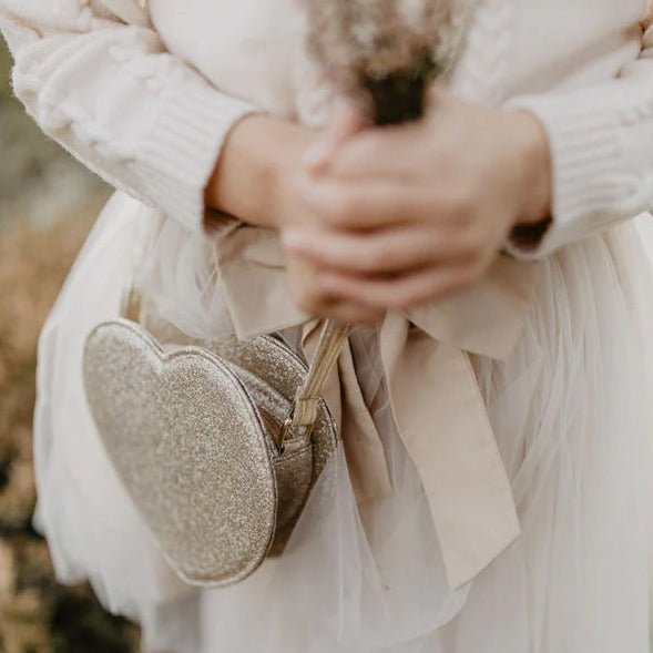 Kinderhandtasche | Herz | Glitzer | Tasche – SPARKLING HEART - lyllevenn-store