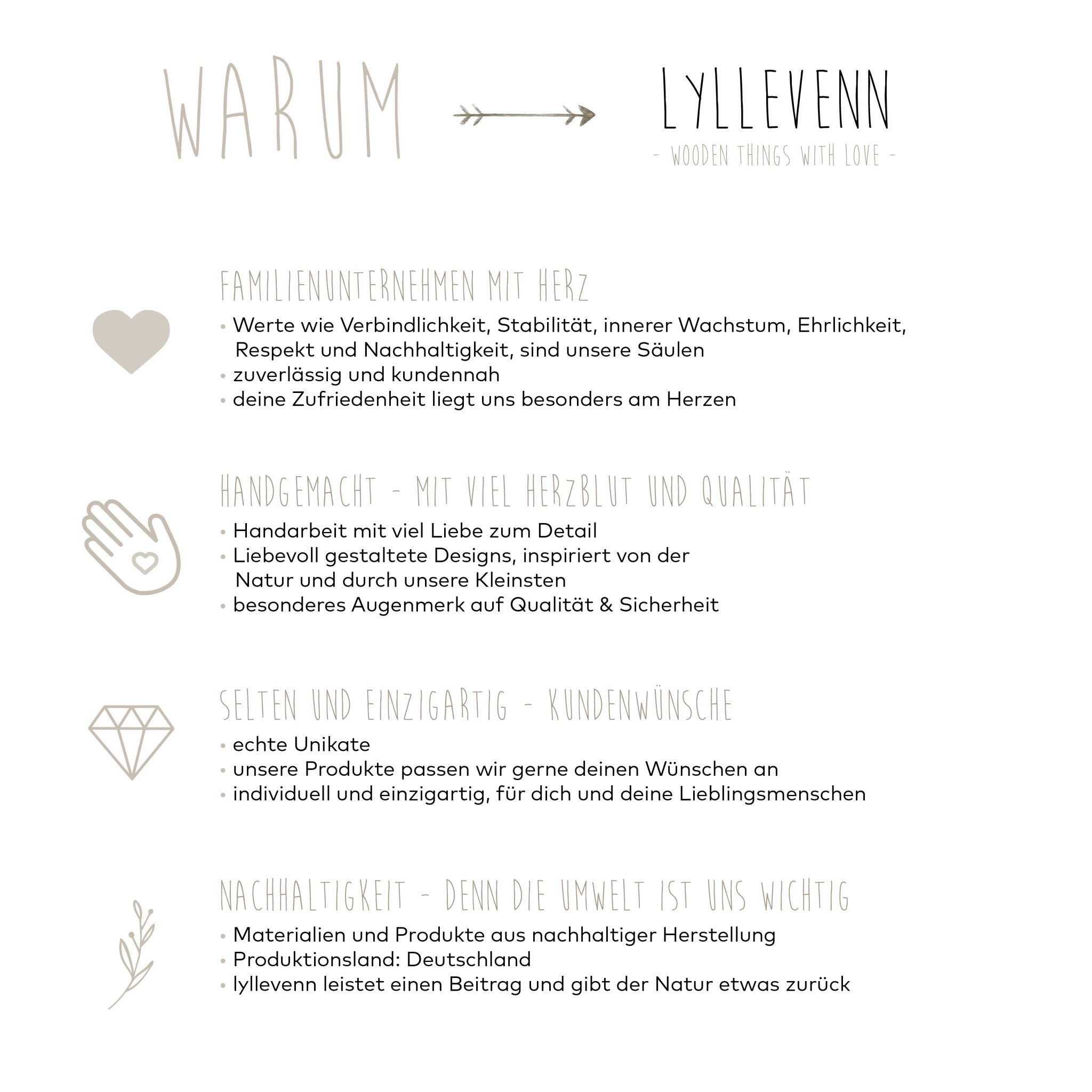 Kindermesslatte Holz personalisiert - Wood & Tales - lyllevenn