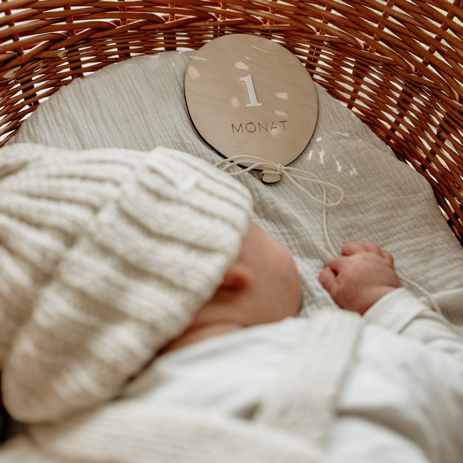 Meilensteine Newborn | Meilensteinkarten Baby | Babys erstes Jahr | Geschenk Geburt – LUFTBALLON - lyllevenn-store