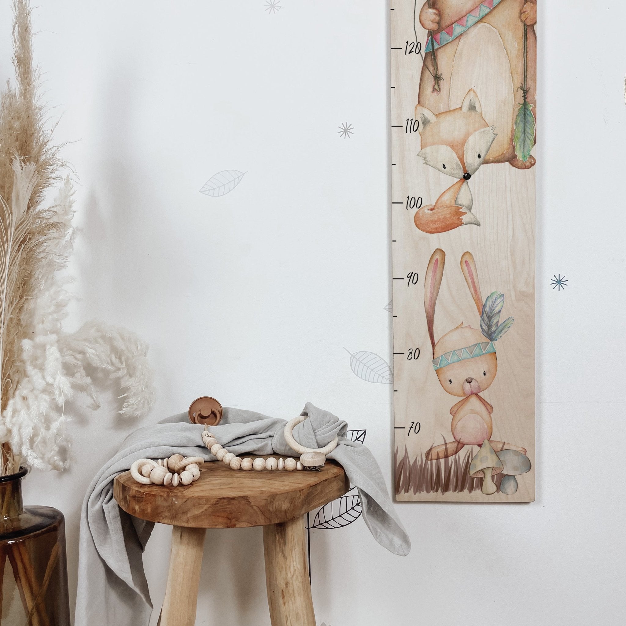 Messlatte | Holz | Kindermesslatte | zwei Varianten - BOHO WOODLAND - lyllevenn-store